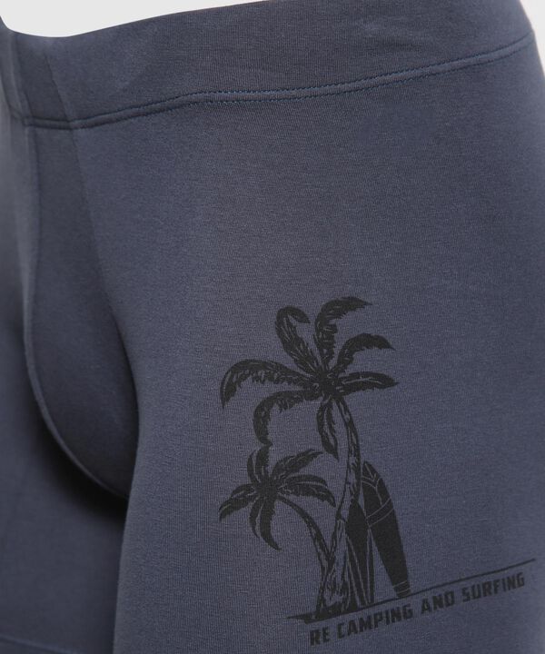 Pantaloncillo Boxer Medio En Algodon Con Screen Y Pretina Encaretrada