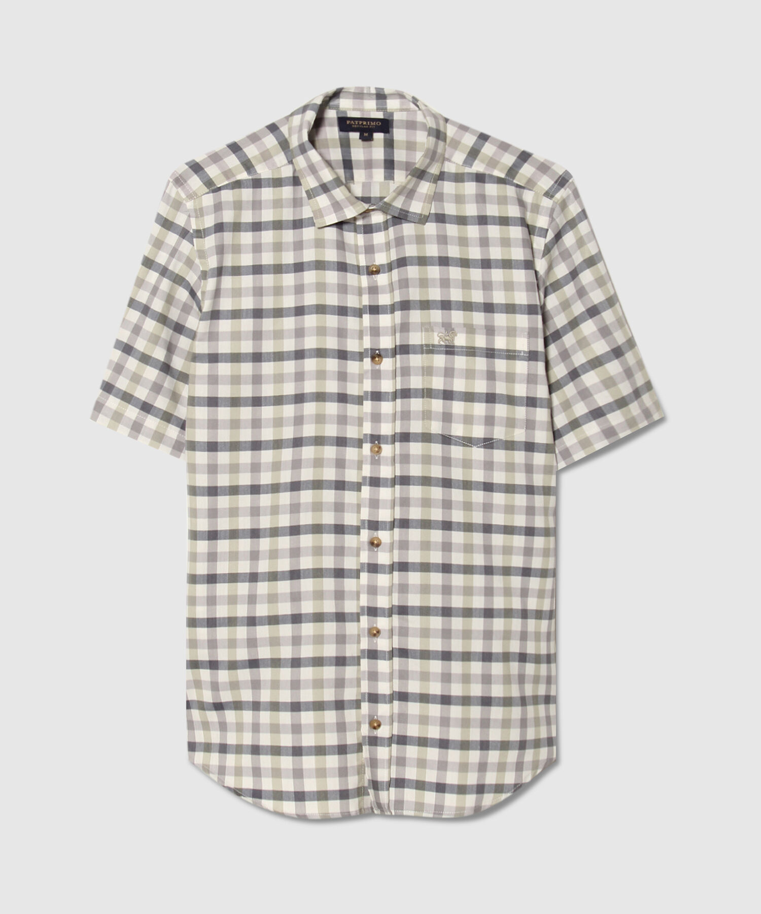 Camisa Manga Corta Con Bolsillo Y Silueta Regular Fit, Magia En El Caribe