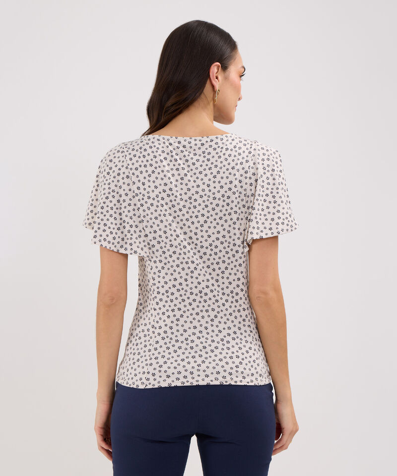 Camiseta Estampada Cuello Redondo