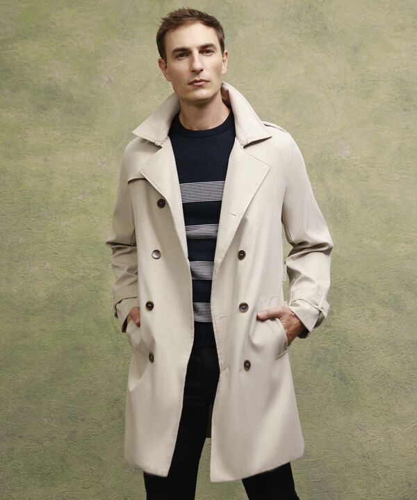 Chaqueta Trench Para Hombre image number null