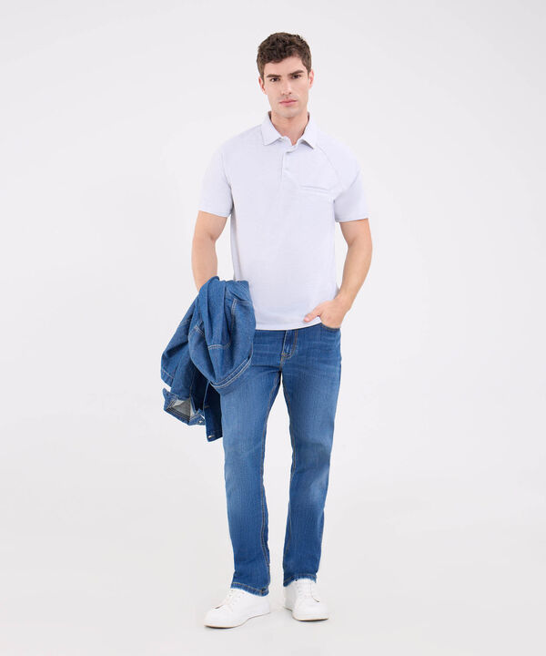 Polo Unicolor Con Bolsillo image number null