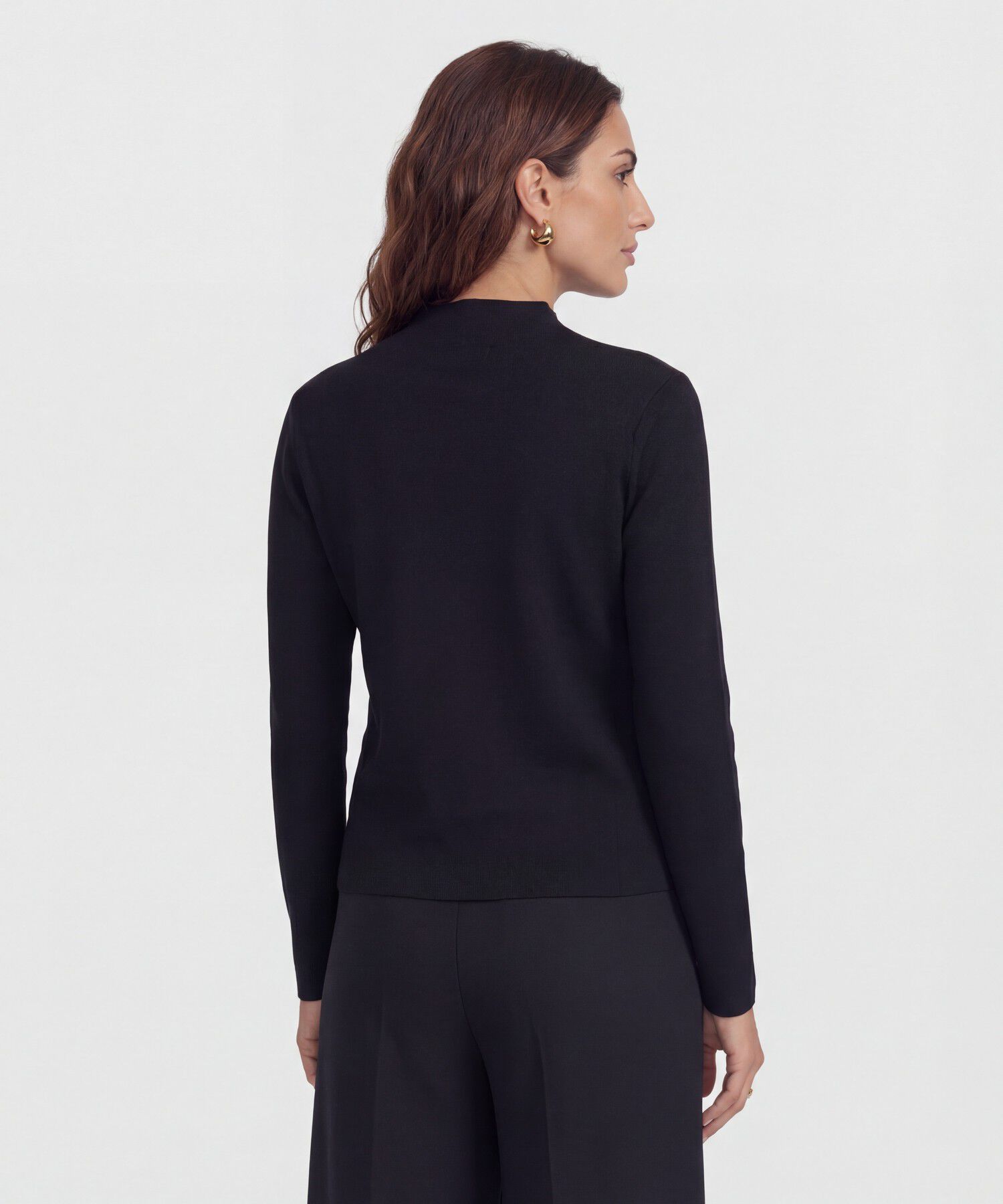 Saco Tejido Cuello Alto para Mujer