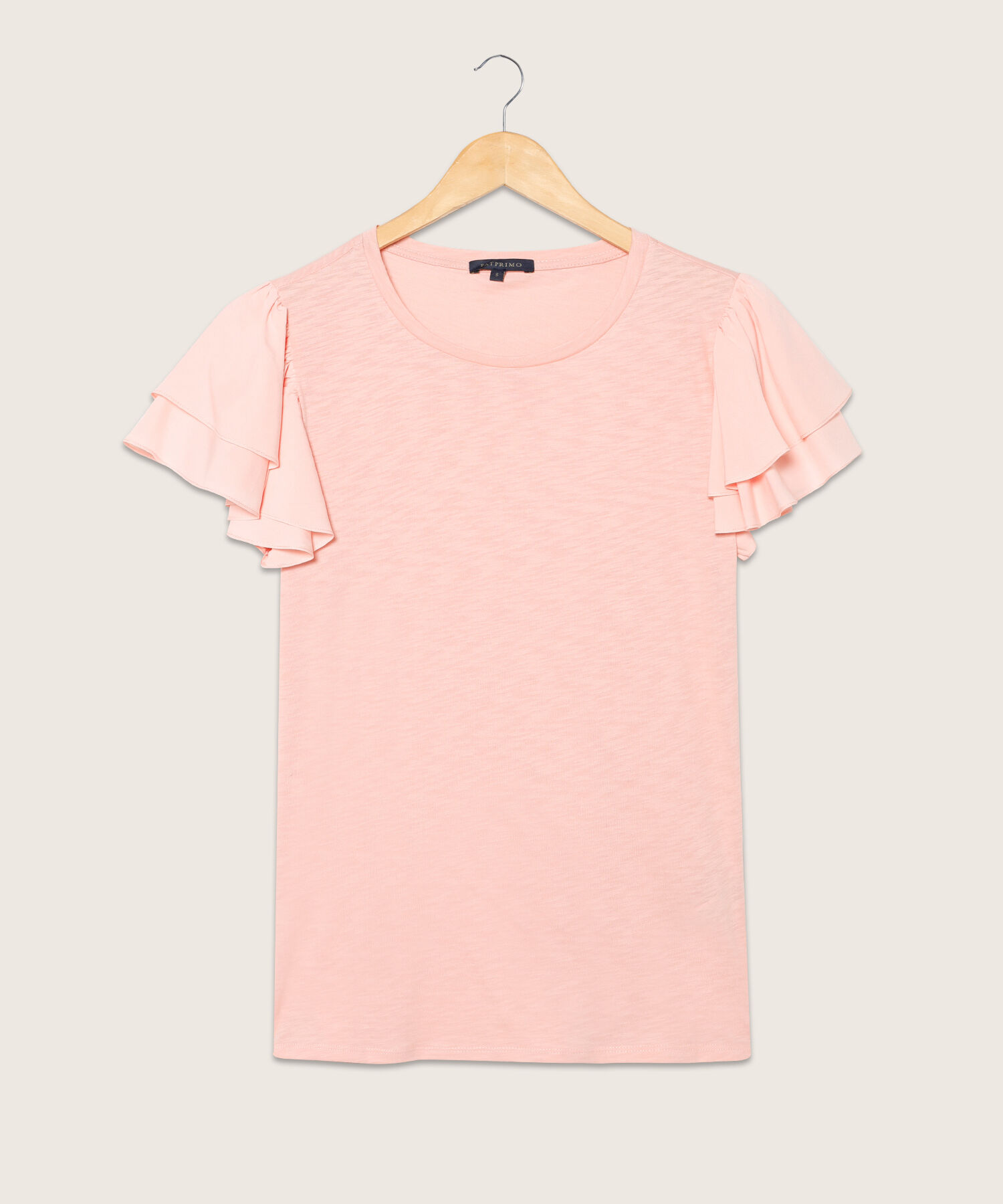 Camiseta Con Manga Volada