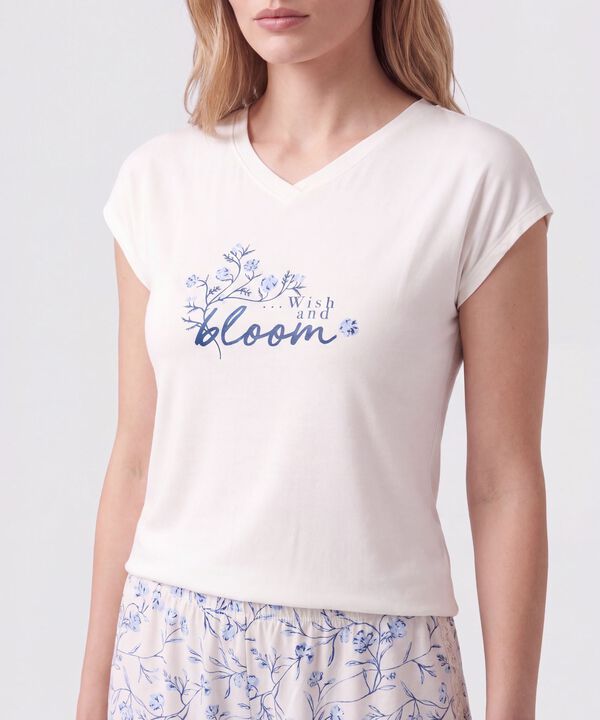 Pijama de Short con Encaje para Mujer