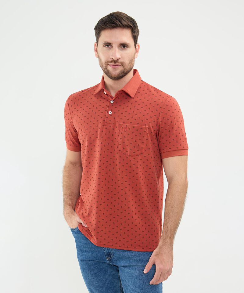 Polo Estampado de Rombos