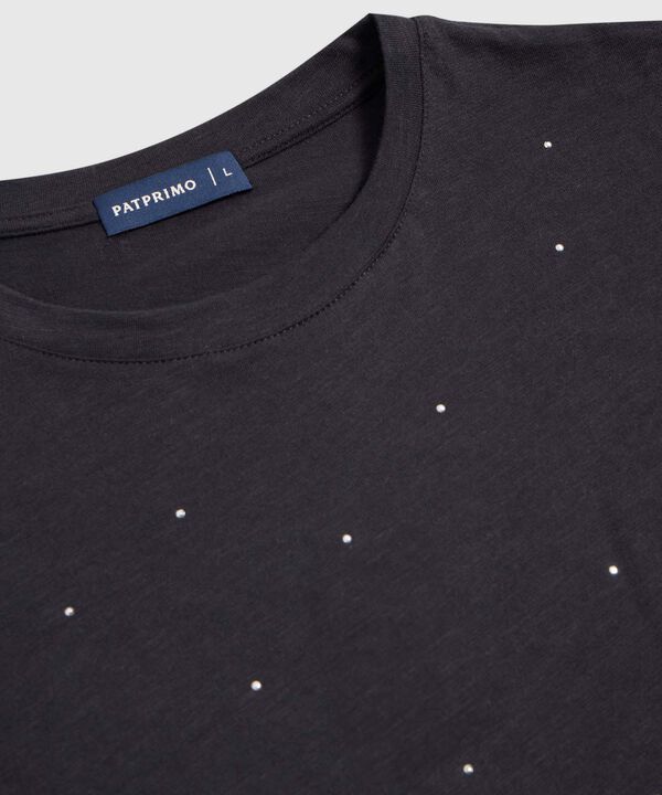 Camiseta Detalle Aplicaciones Casual Mujer image number null