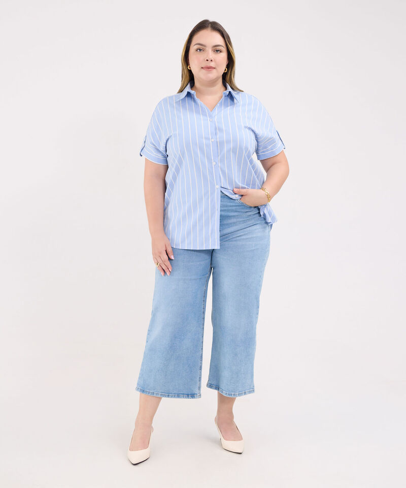 Jeans Culotte Tono Claro