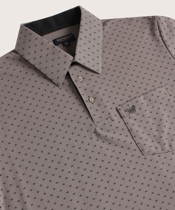 Polo Estampada Cuello Duro image number null