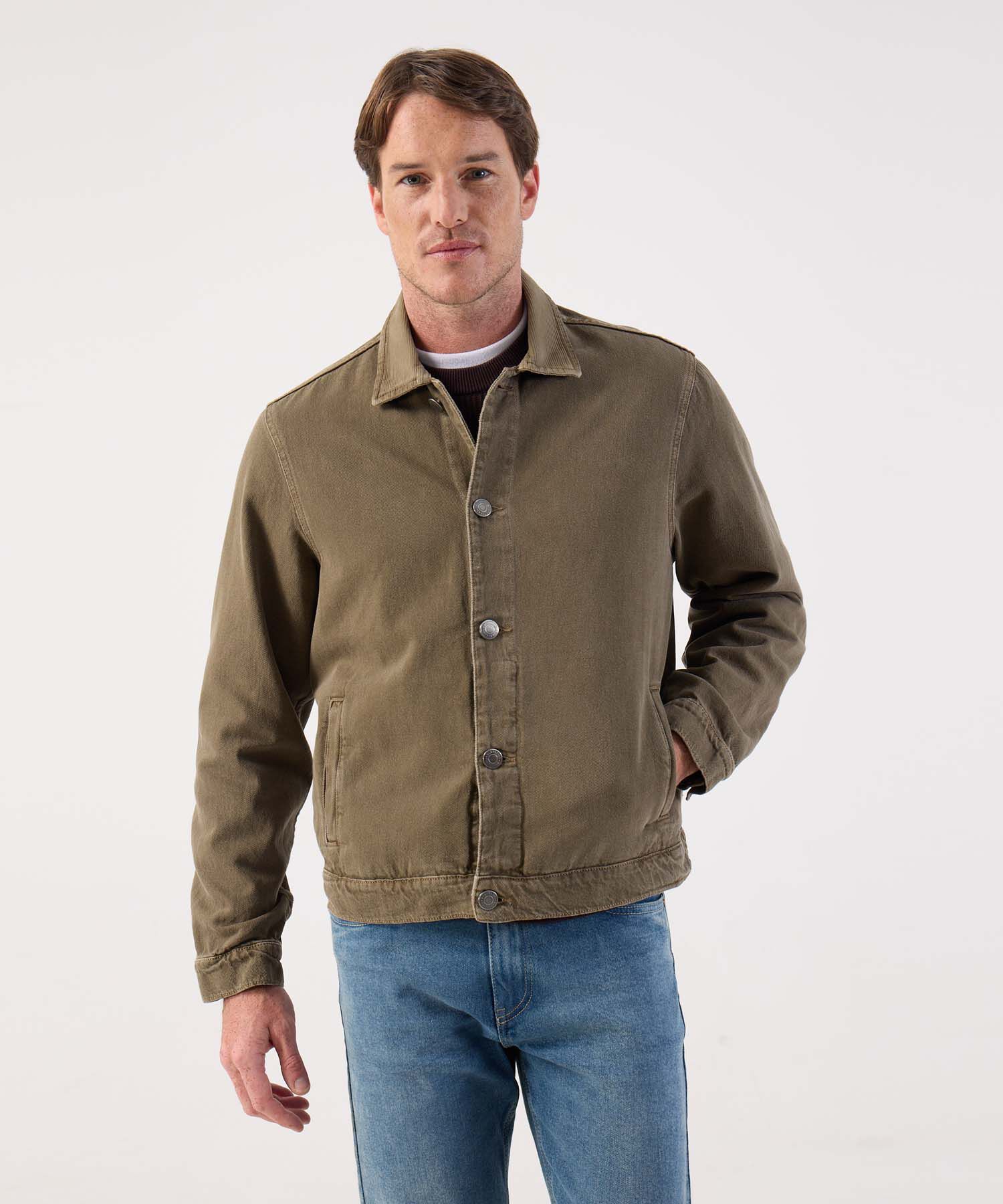 Chaqueta Casual para Hombre Estilo Trucker Clásico