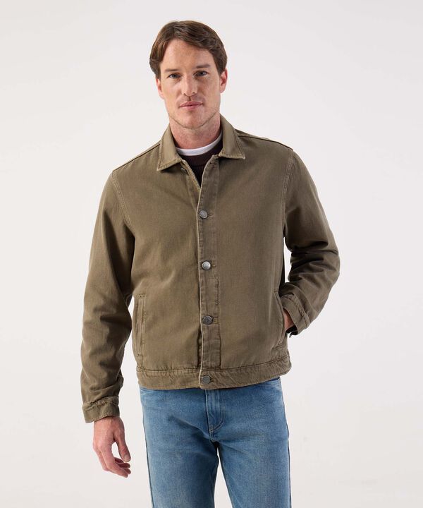 Chaqueta Casual para Hombre Estilo Trucker Clásico image number null