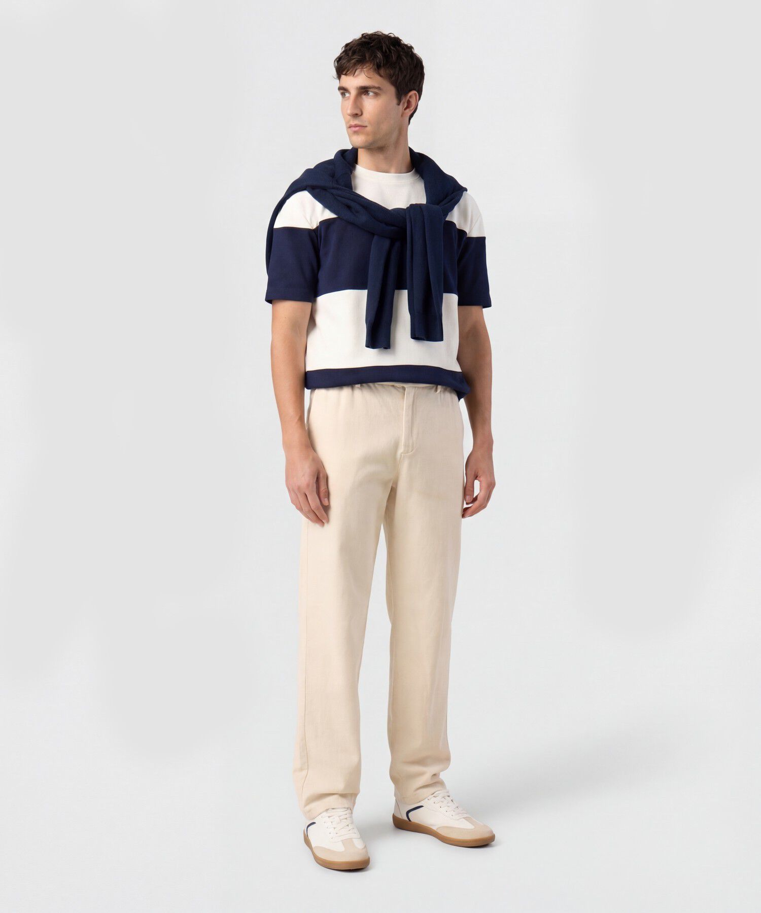 Camiseta De Cuello Redondo Para Hombre