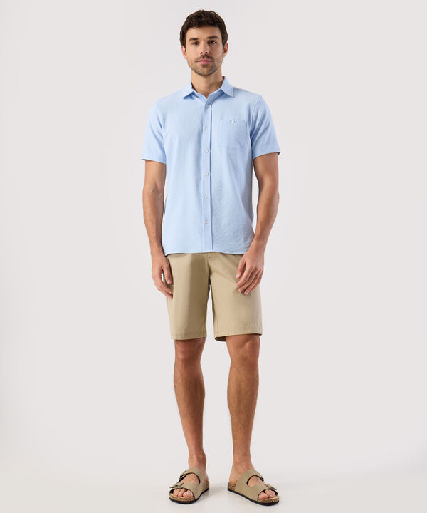 Camisa Casual De Textura Para Hombre image number null