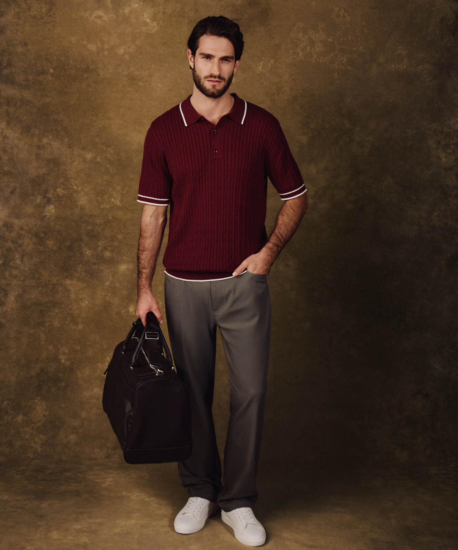 Pantal&oacute;n Casual Regular Fit Para Hombre