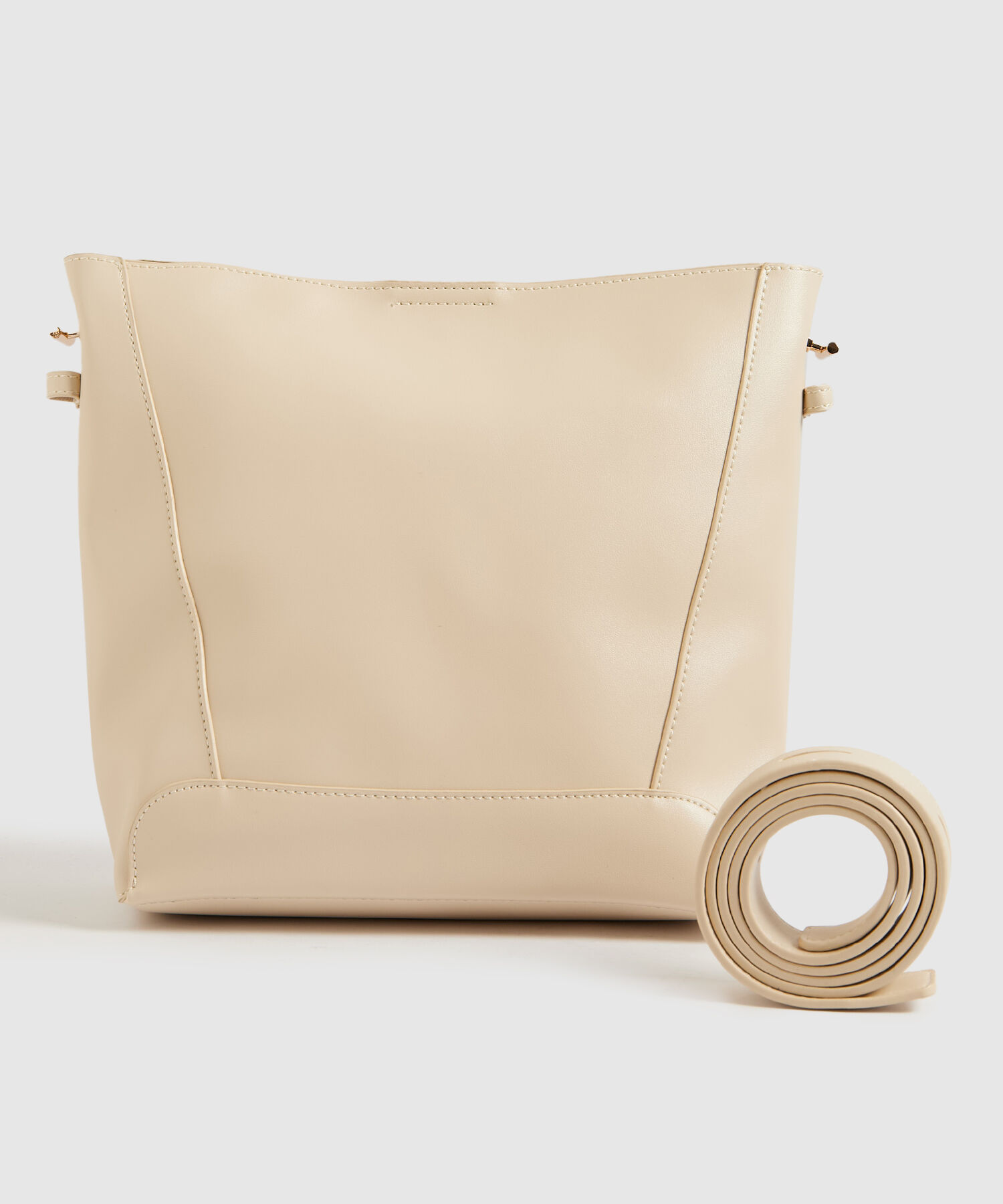 Bolso de Mano en Efecto Cuero