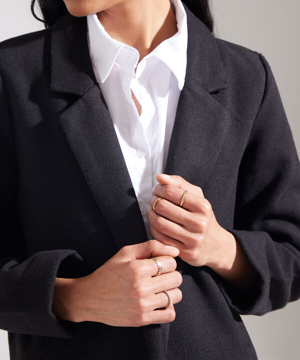 Chaqueta Manga Larga Tipo Abrigo