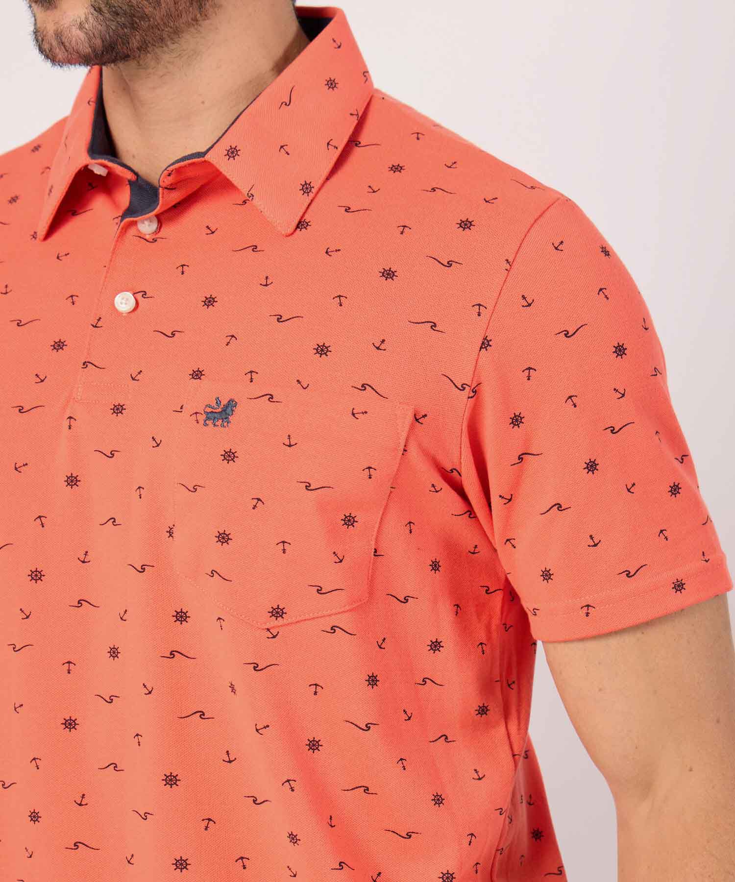 Polo Con Microestampado 