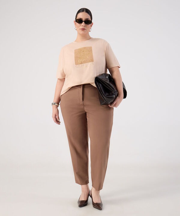 Pantal&oacute;n Clasico Unicolor para Mujer Curvy