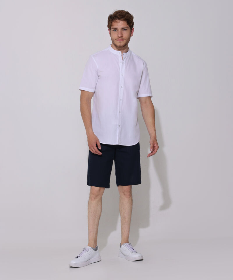 Camisa Manga Corta con Cuello Neru