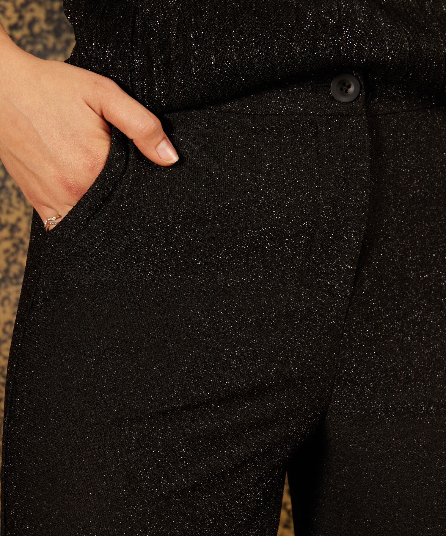 Pantalón Bota Amplia Brillante