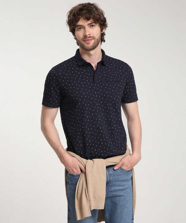 Polo Estampada Manga Corta image number null