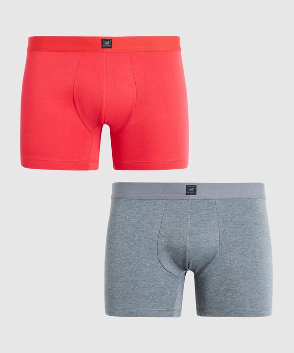 Pack x 2 B&oacute;xer Medio Unicolor image number null