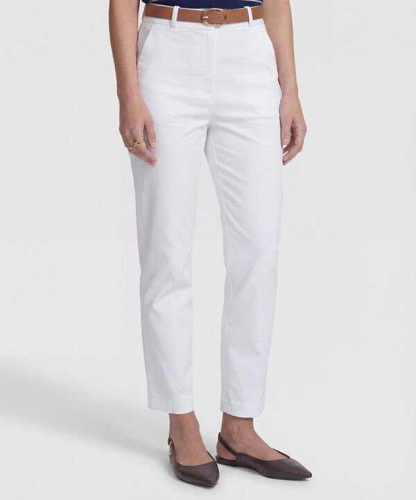 Pantal&oacute;n Unicolor Tipo Chino Para Mujer image number null