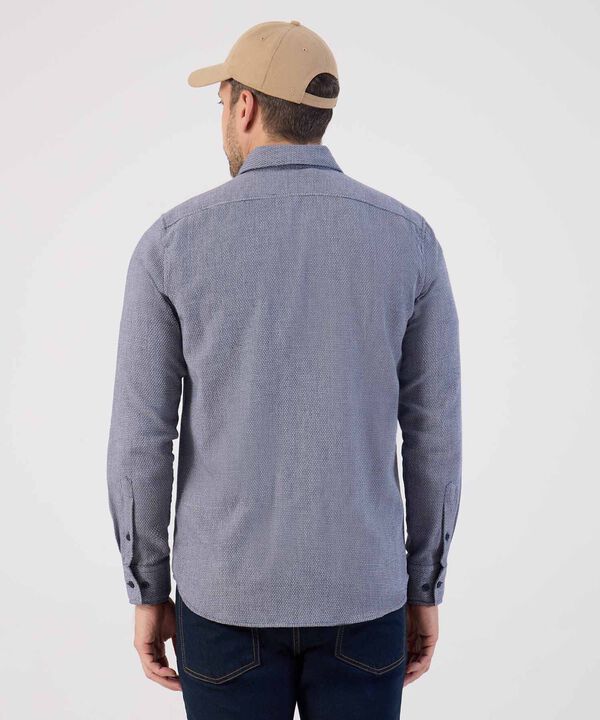 Camisa Texturizada Casual De Hombre