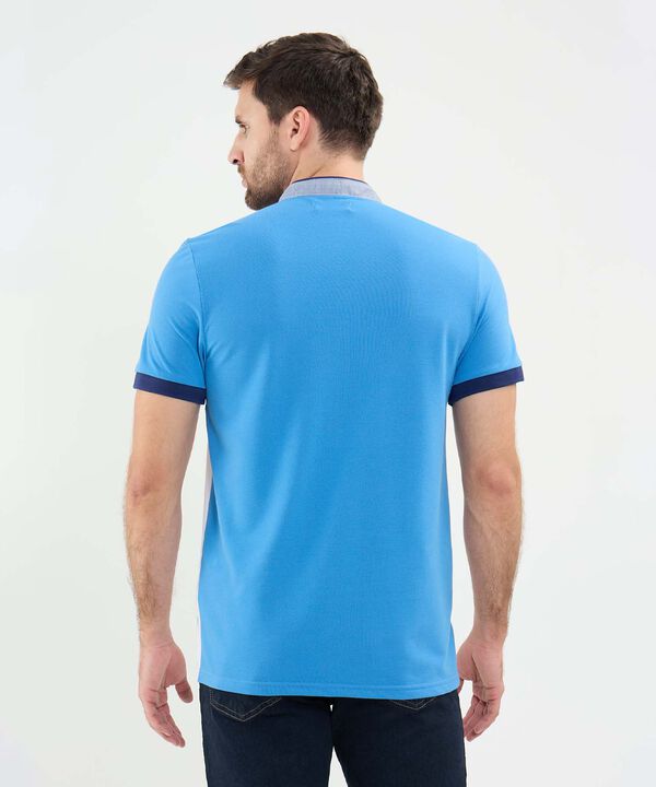Polo Cuello Mao en Bloques