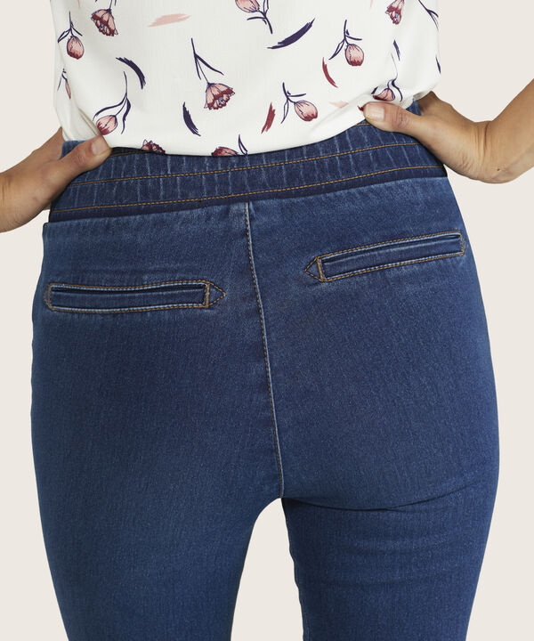 Jegging Tiro Alto Tono Oscuro