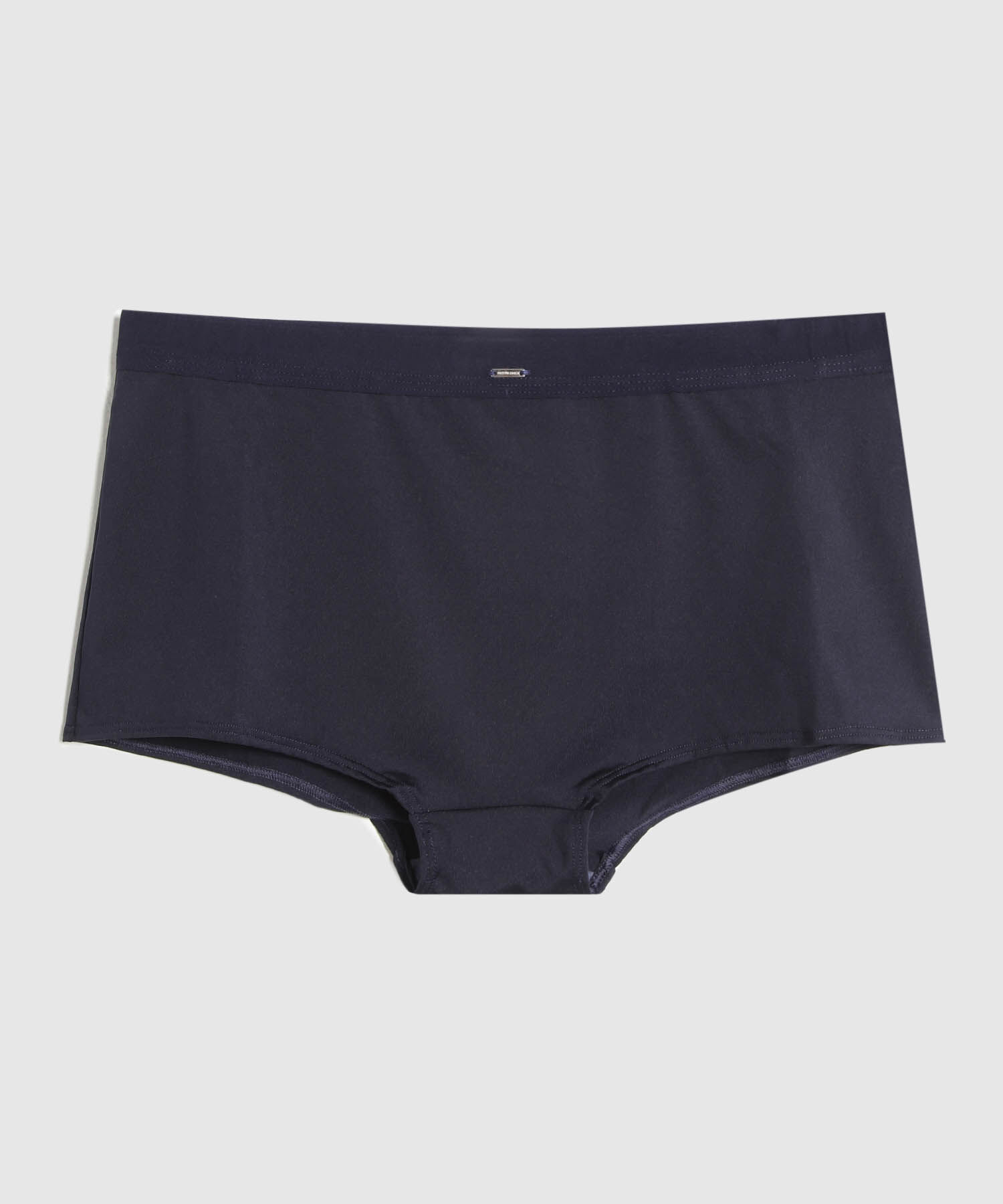 Boxer Tiro Alto En Microfibra Unicolor 