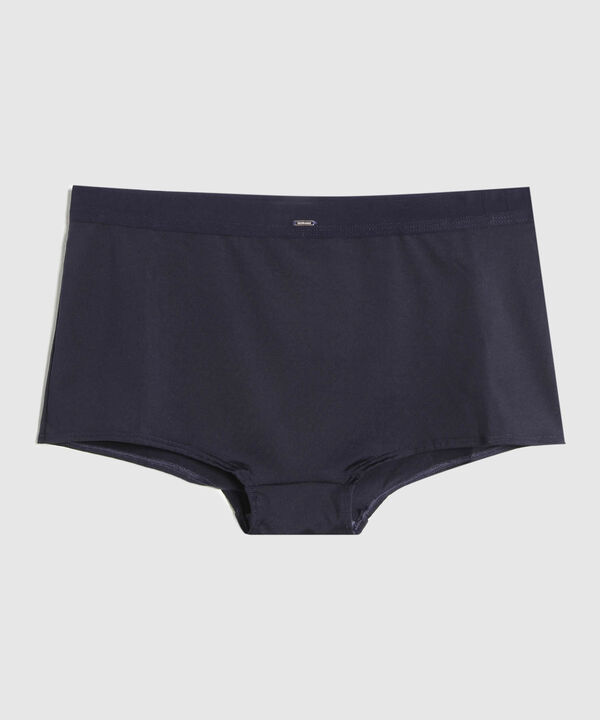 Boxer Tiro Alto En Microfibra Unicolor  image number null