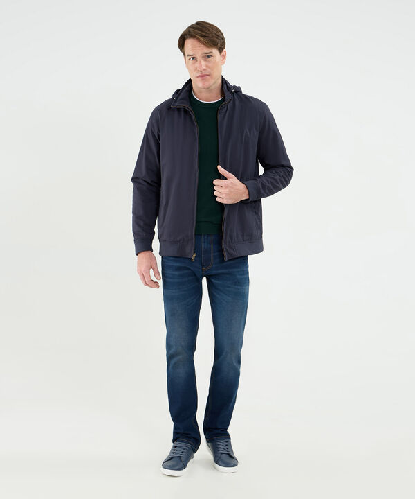 Chaqueta Cuello Alto Forrada Para Hombre image number null
