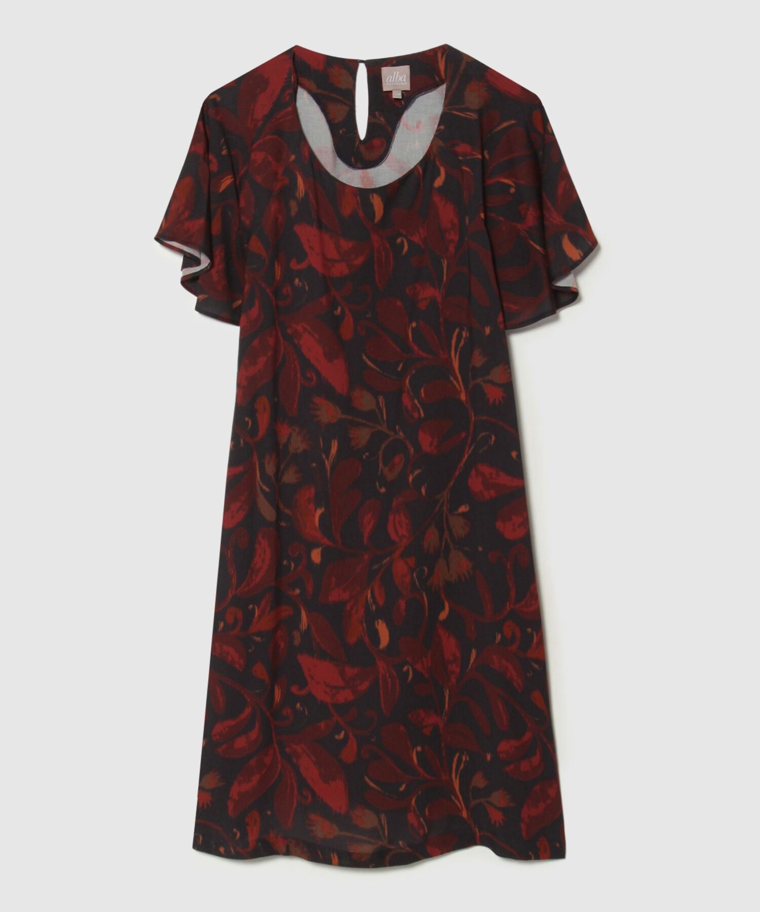 Vestido Corto Con Estampado De Flores
