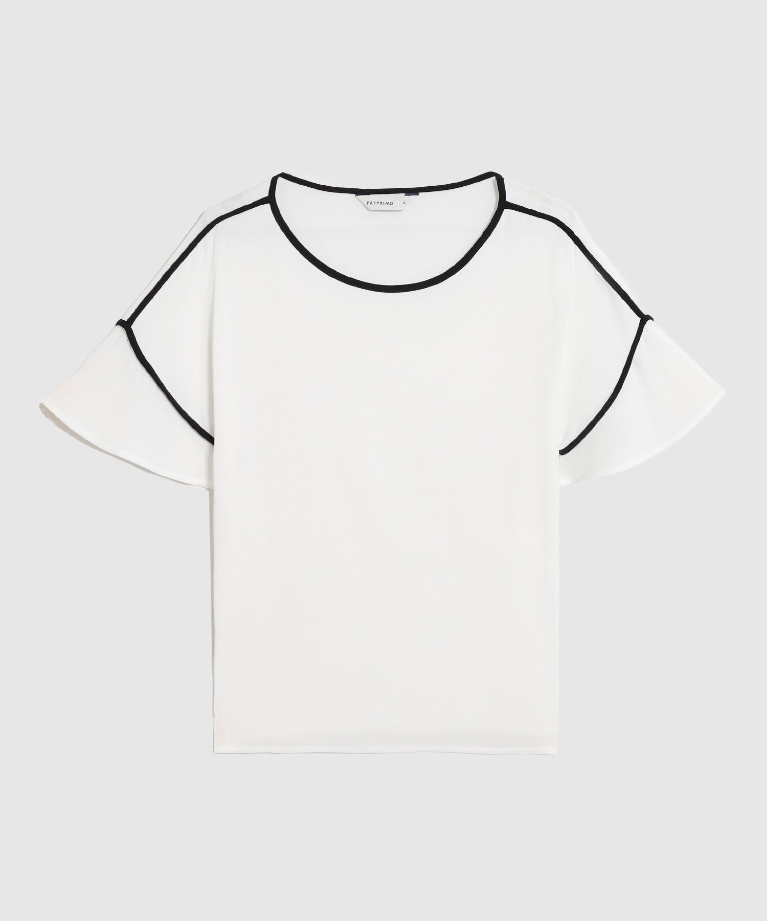 Blusa De Manga Acampanada Para Mujer