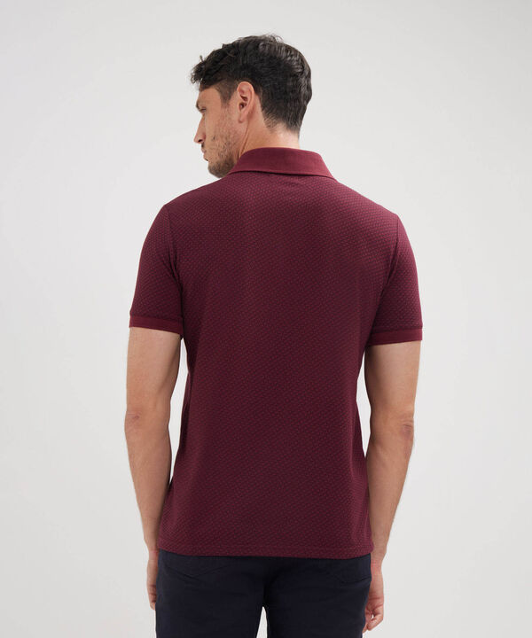 Polo Manga Corta Cuello Tejido