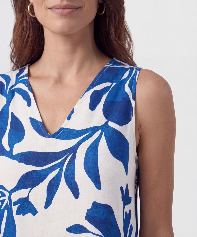 Vestido Corto Manga Sisa Cuello En V Mujer