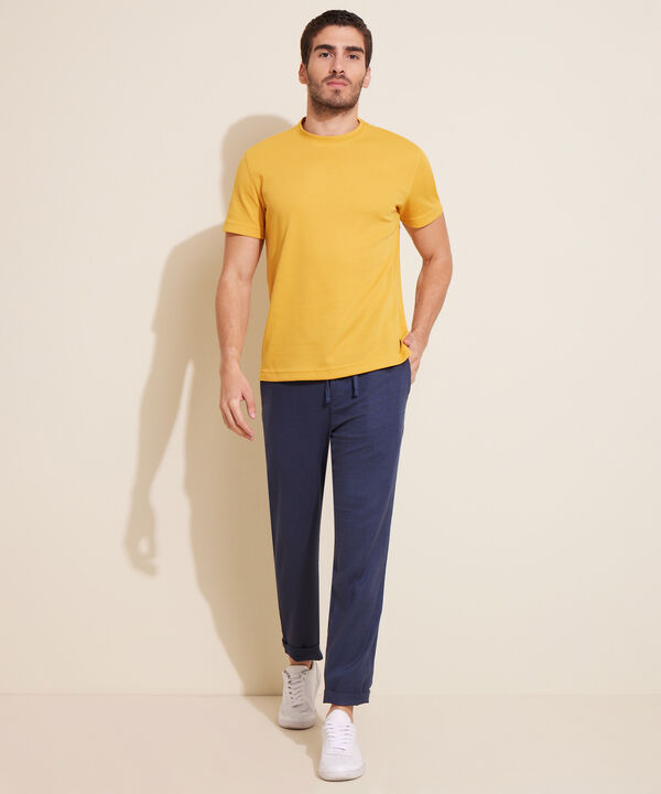 Pantalón Chino Unicolor Lino