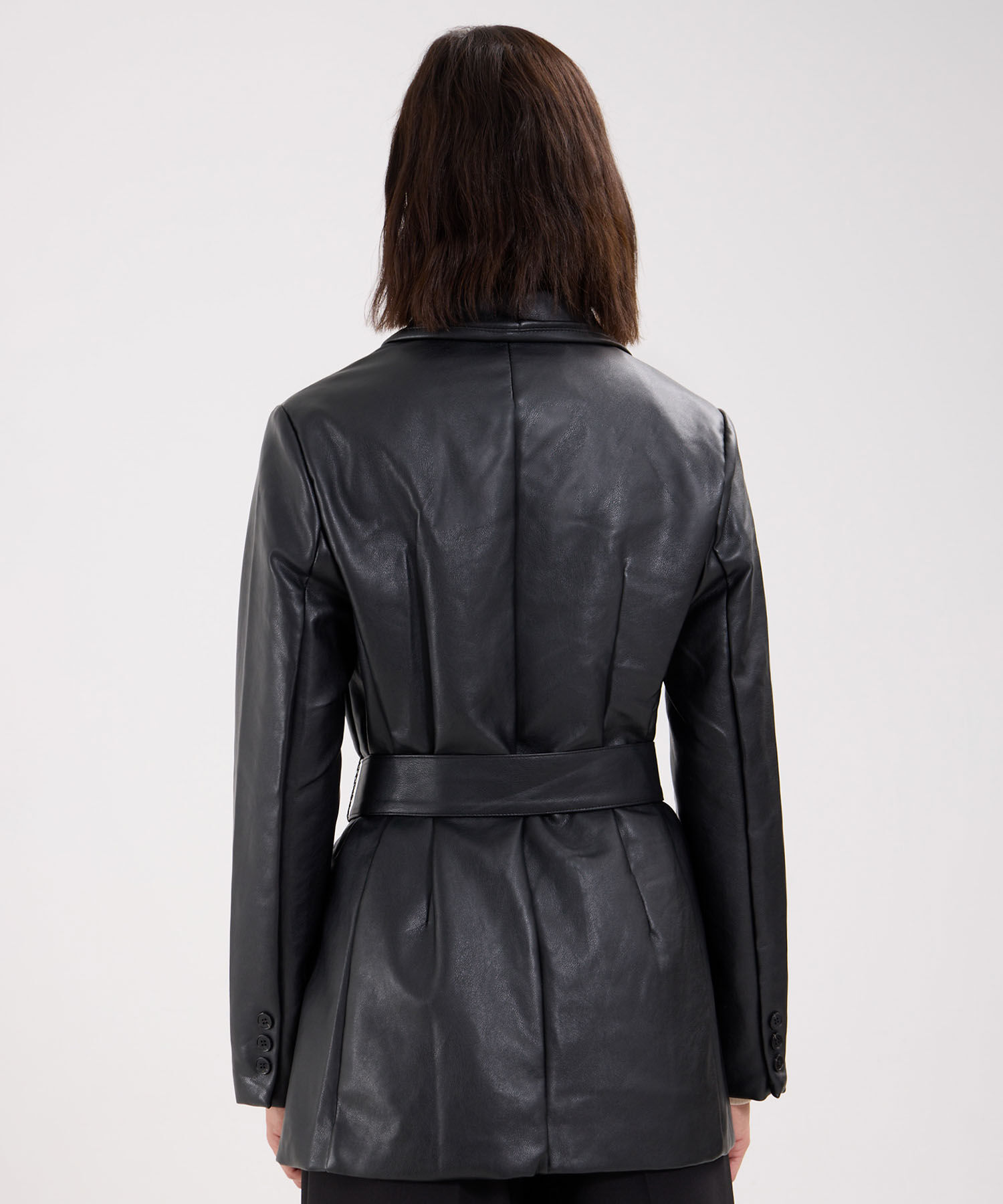 Blazer en Efecto Cuero