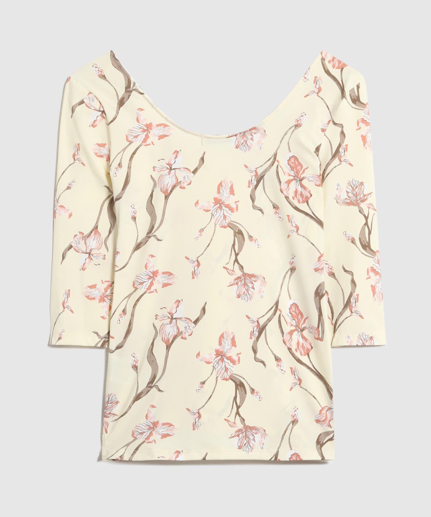 Camiseta Estampada Manga 3/4 