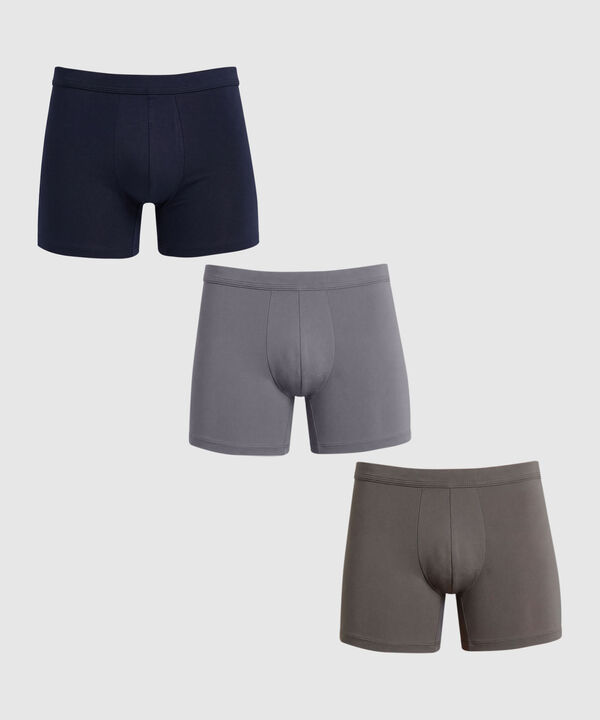 Pack X3 B&oacute;xer Medio Para Hombre image number null