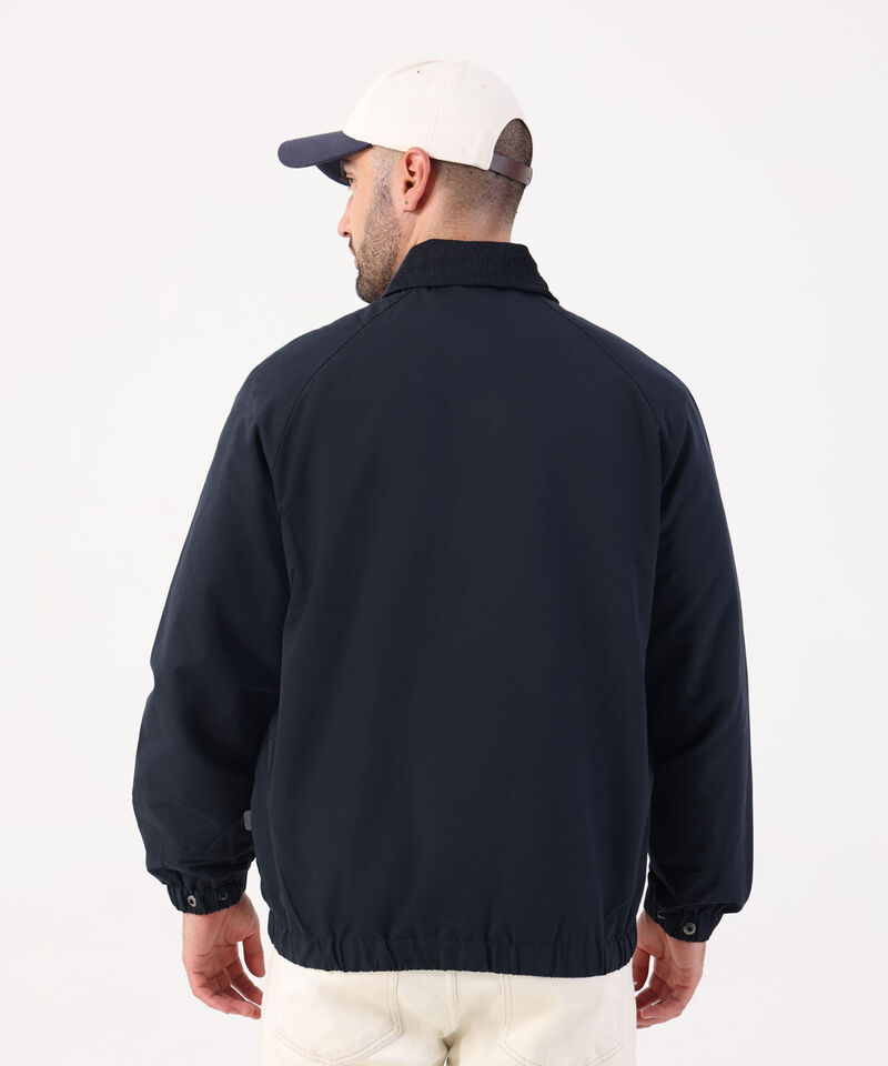 Chaqueta Harrington Con Cuello De Pana