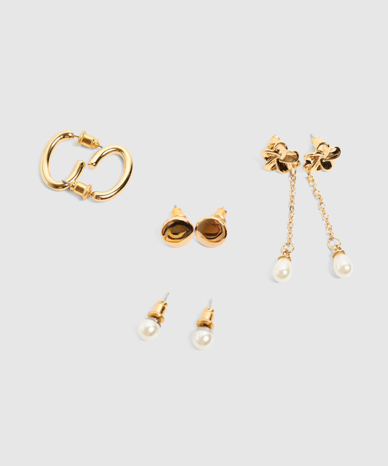 Set Aretes x4 Colgantes para Mujer