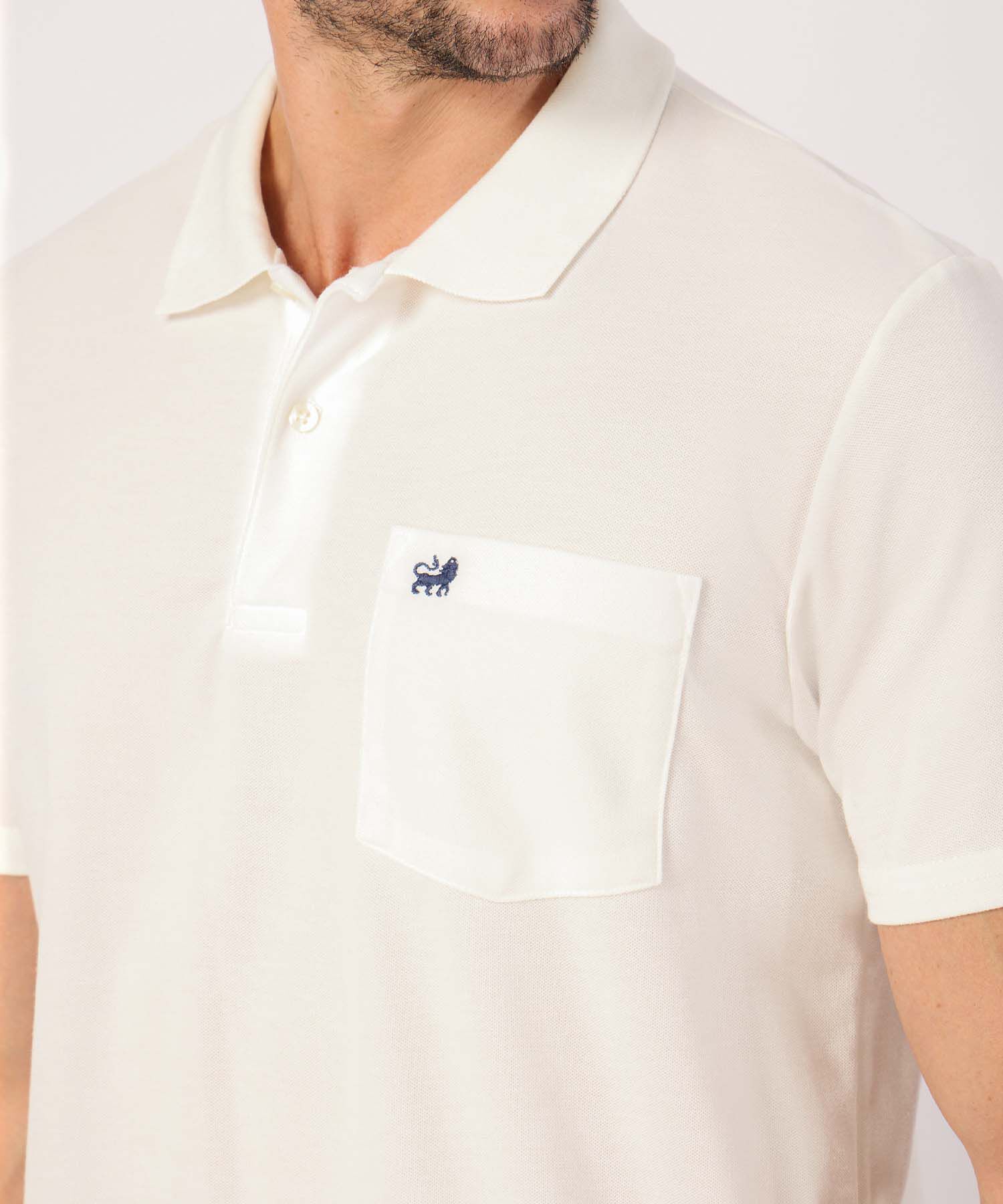 Polo Unicolor Con Bolsillo 