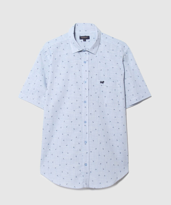 Camisa Estampada Manga Corta