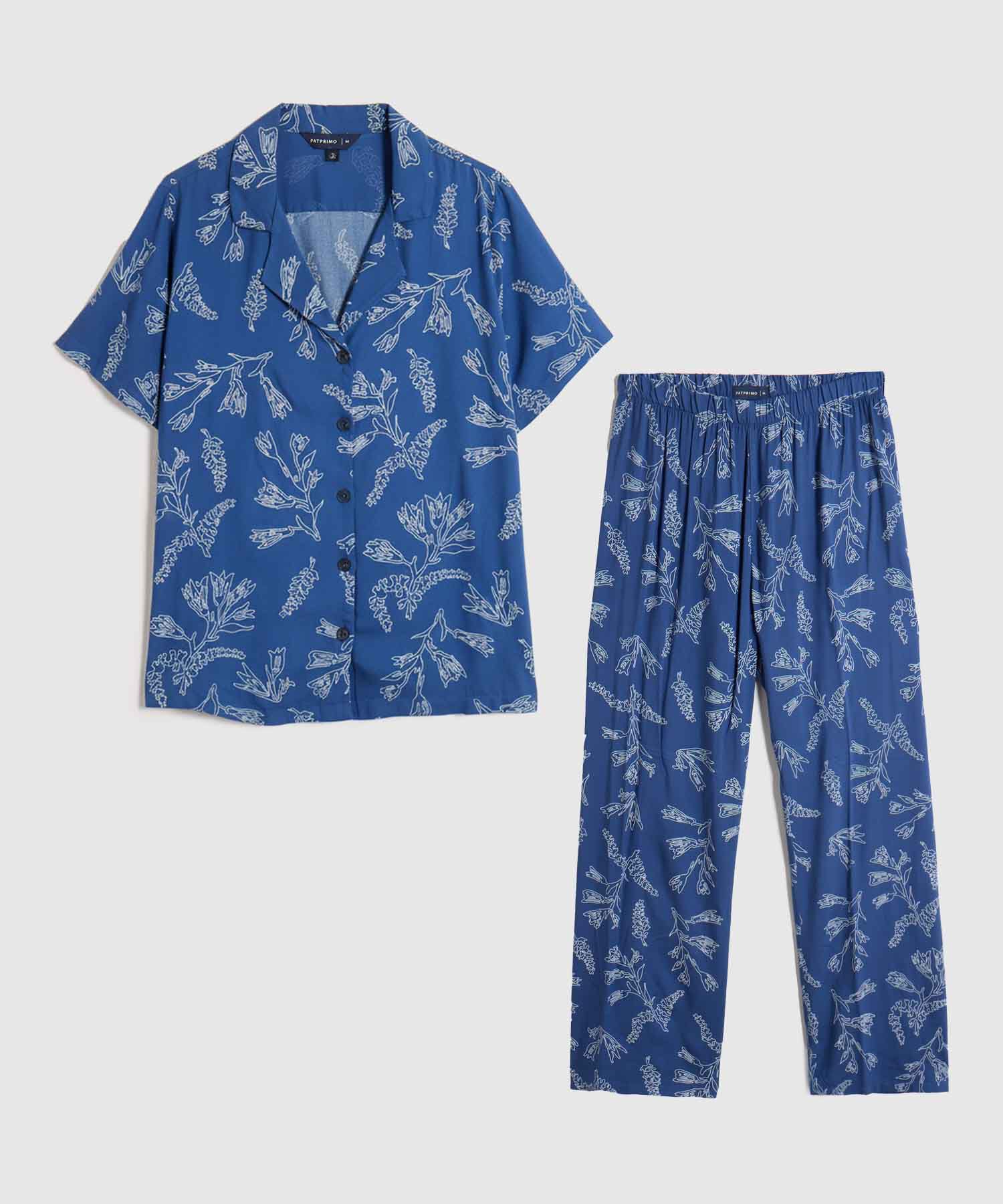 Pijama Cl&aacute;sica Para Mujer Dos Piezas