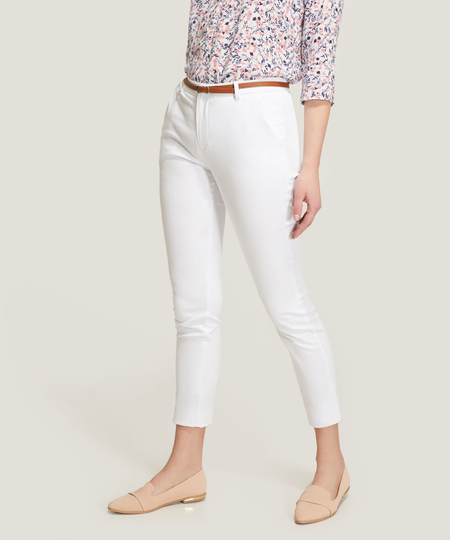 Pantalon Básico Bolsillo Diagonal 