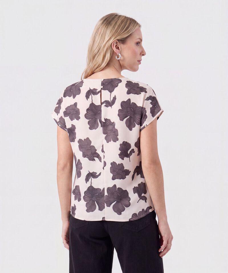 Blusa Ligera Con Manga Ca&iacute;da Para Mujer