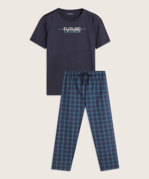 Pijama Con Camiseta Y Pantalón Estampado