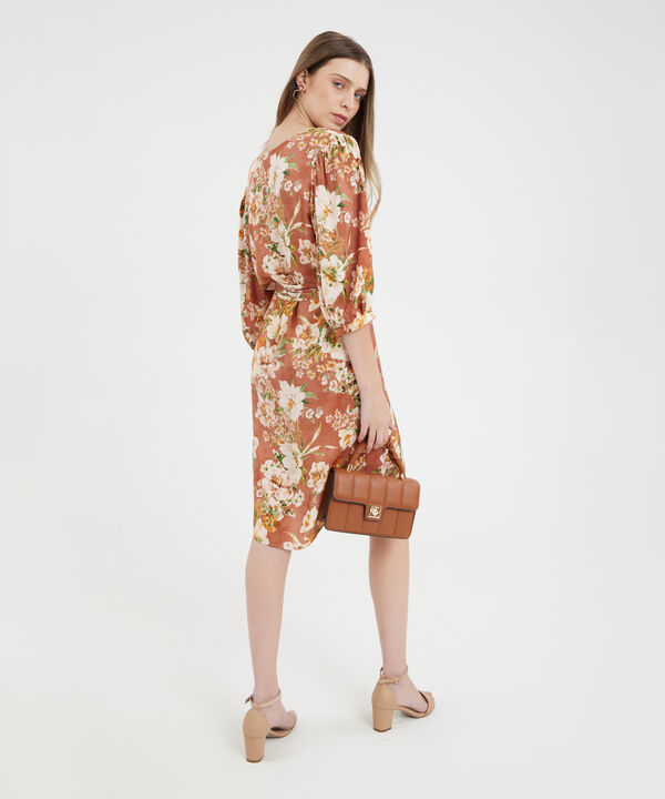 Vestido Estampado Escote En V
