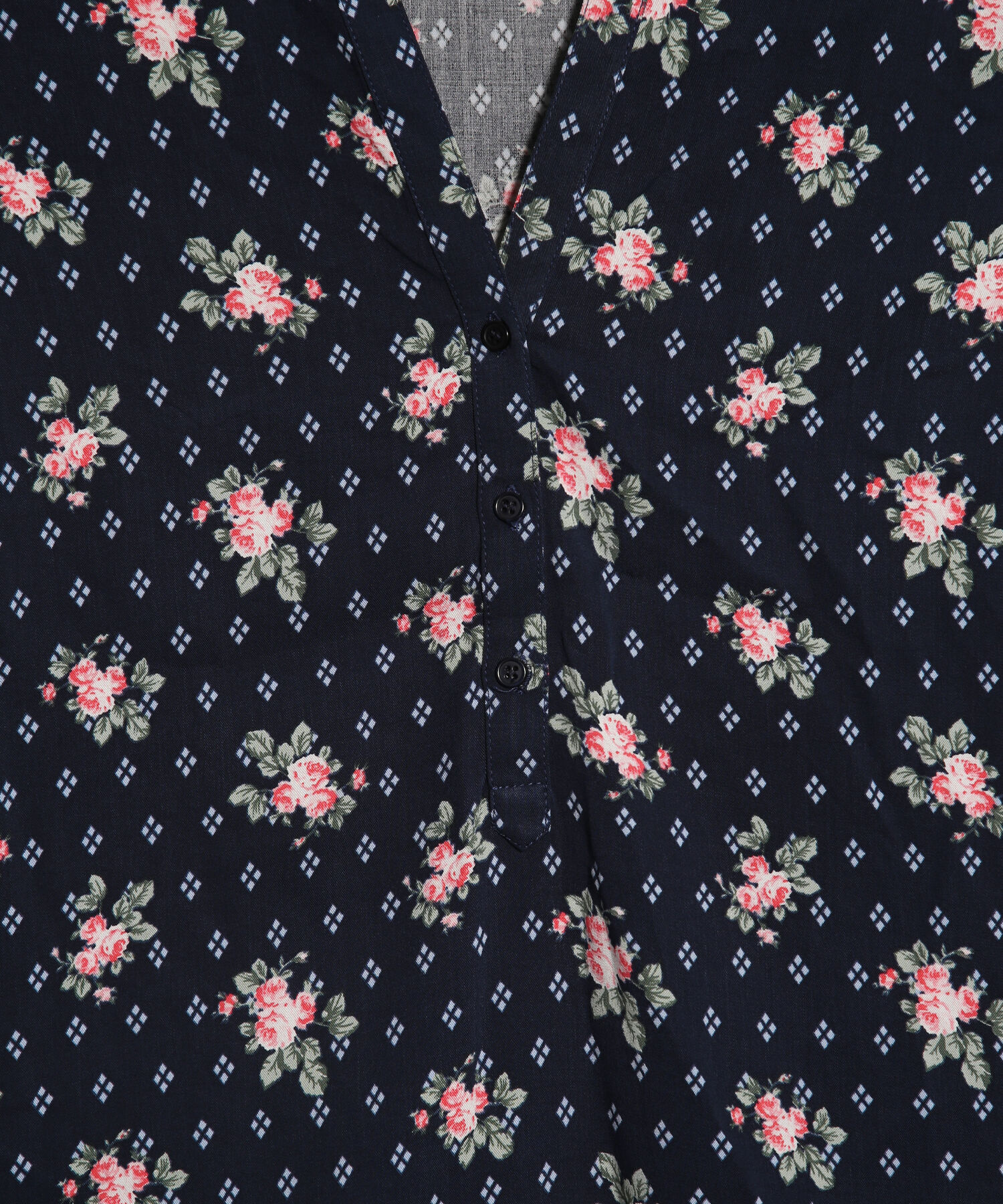 Blusa Cuello Mao Estampada